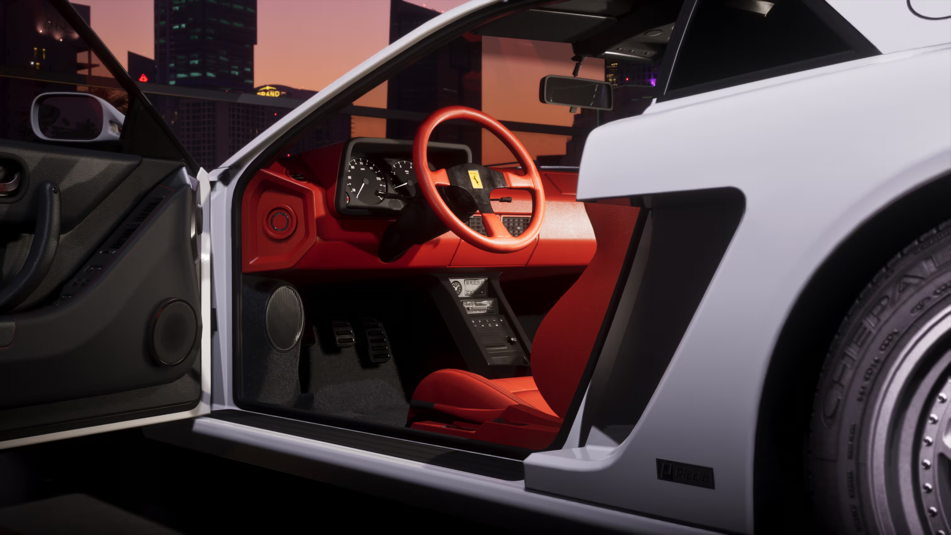 Grotti Cheetah 1995 — Intérieur cuir rouge
