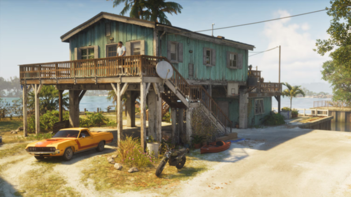 Planque de Jason avec pick-up Vapid Ganado et moto Dinka Enduro