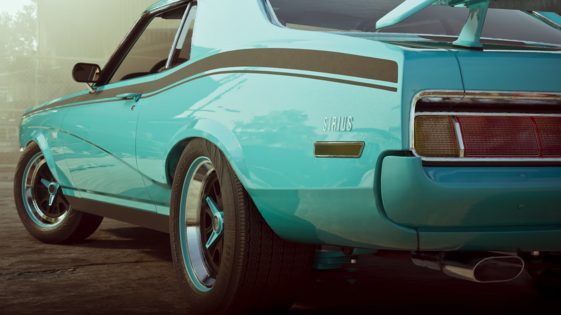 Coupé turquoise Sirius restauré pour la collection de Wyman